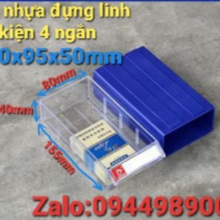 Hộp nhựa đựng linh kiện F1: 180x95x50