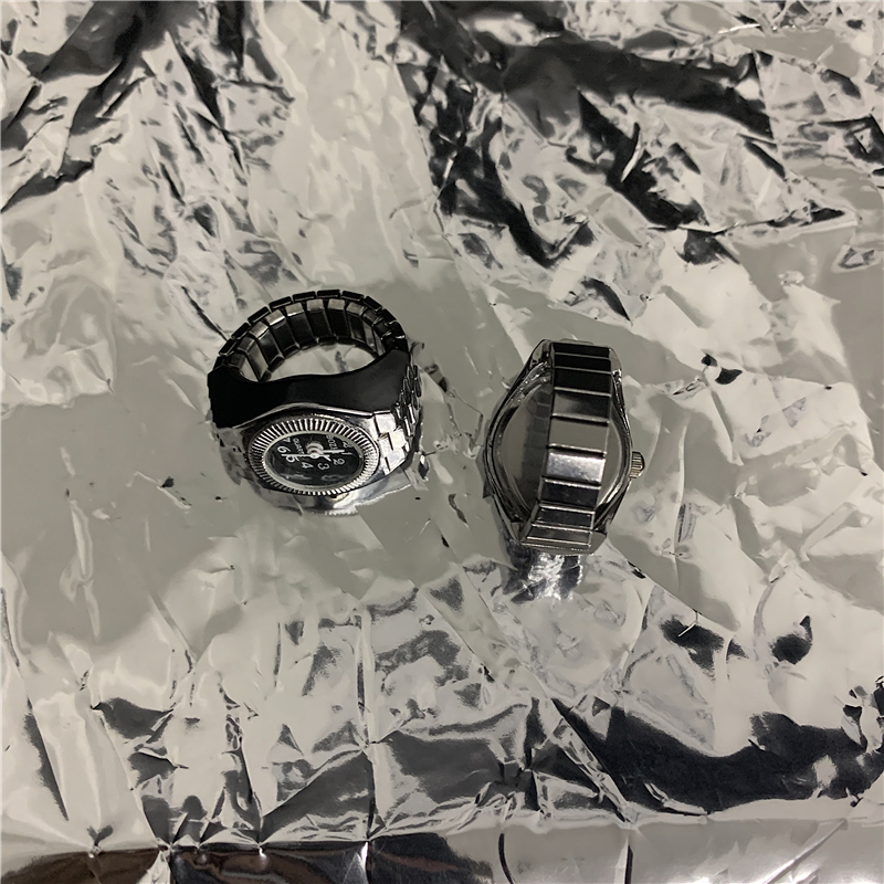 Nhẫn Đồng Hồ 22F630 Phong Cách Harajuku Hàn Quốc Dành Cho Nam Và Nữ