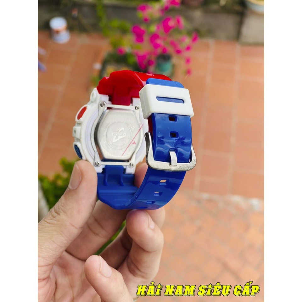 Đồng Hồ Nữ Baby-G BA110 Màu TRẮNG ,dây Đỏ Xanh,Kim Điện Tử,Dây Cao Su,Bảo Hành 12 Tháng,Full Box - donghohainam98