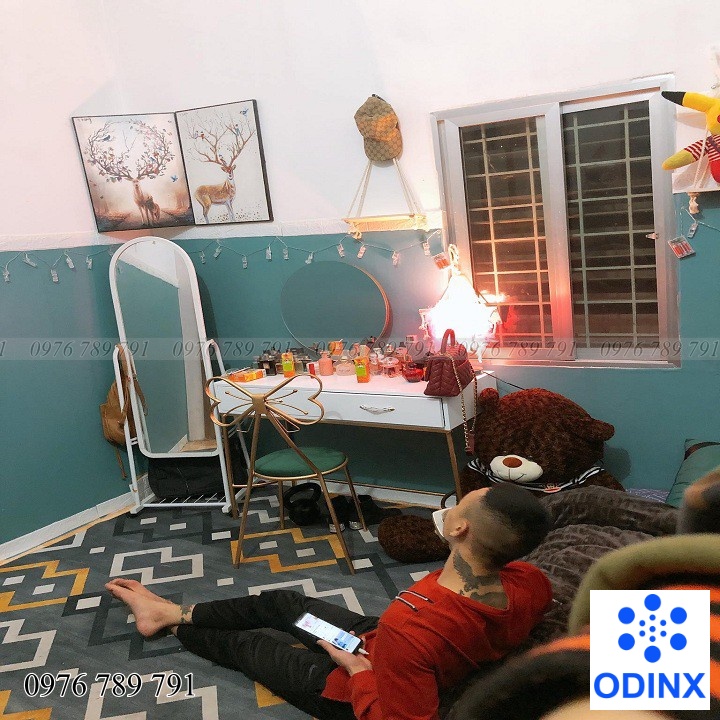 10m Giấy dán tường MÀU TRƠN nhiều mẫu - khổ rộng 45cm Có Keo Sẵn ODINX