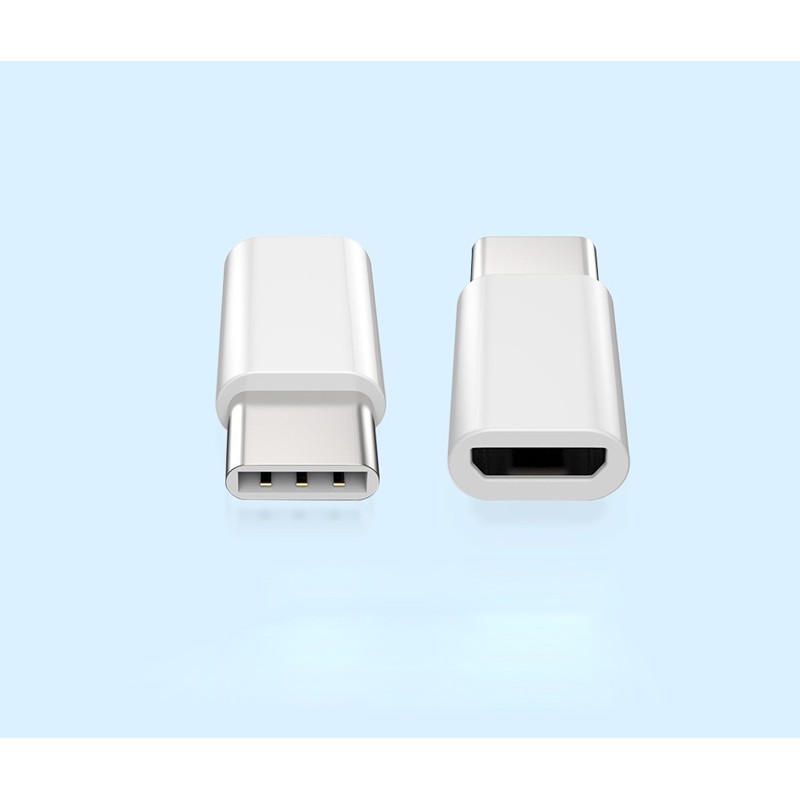 Bộ 2 đầu chuyển đổi từ Micro usb sang Type C (Loại có OTG)