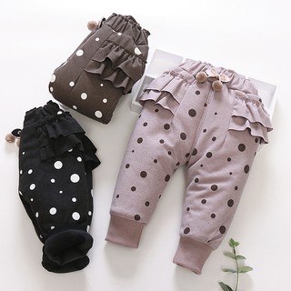 Quần baggy lót lông siêu ấm bé gái 8-15kg QD