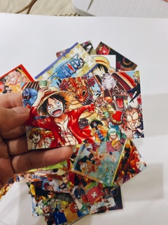 Set 45 sticker onepiece vuông chống thấm nước