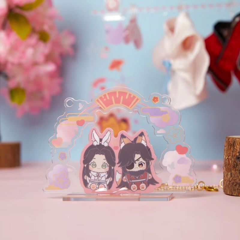 Standee xích đu và móc treo áo cho doll Thỏ Cáo , chính hãng Bilibili