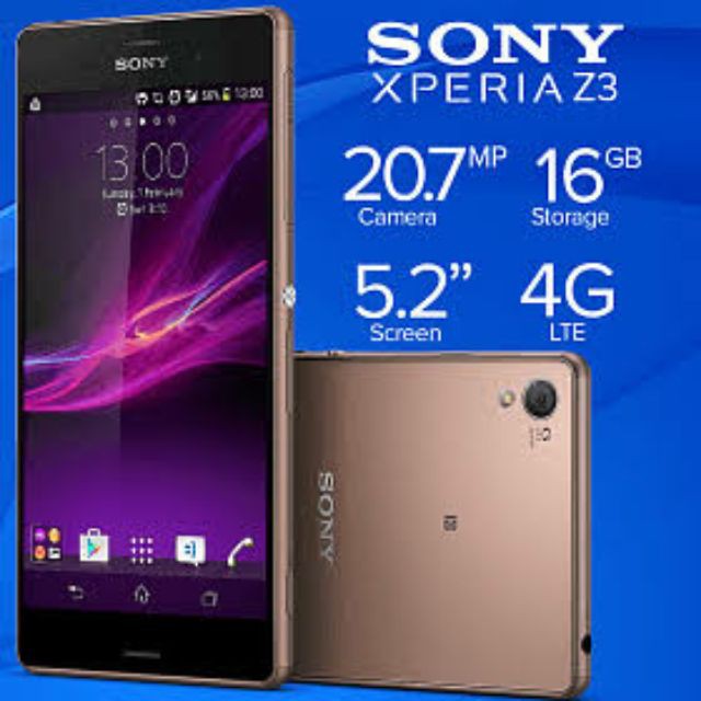 Điện thoại Sony Xperia Z3 Rom 32G  Sony Xperia Z3 ram 3G/32G mới - Có Tiếng Việt . Chơi Game mượt !!!