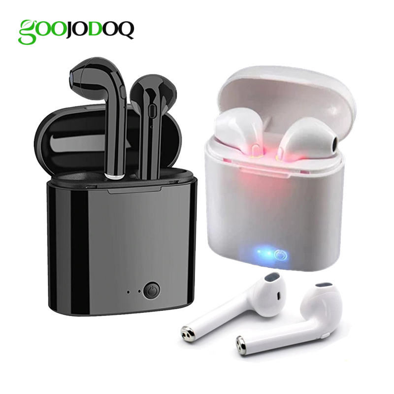 Tai nghe Bluetooth GOOJODOQ không dây i7s Tws thiết kế thể thao mini tiện dụng kèm hộp sạc, thương hiệu mới 100%, chất l