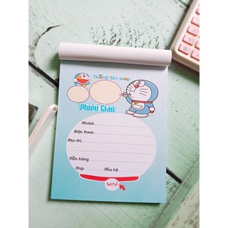 [CÓ SẴN] Phiếu giao hàng hình đoremon mới lạ