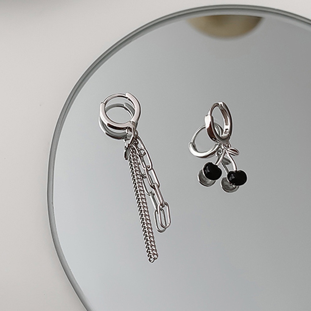 Bông Tai Dáng Dài Hình Trái Tim/ Cherry Thiết Kế Độc Đáo Thời Trang