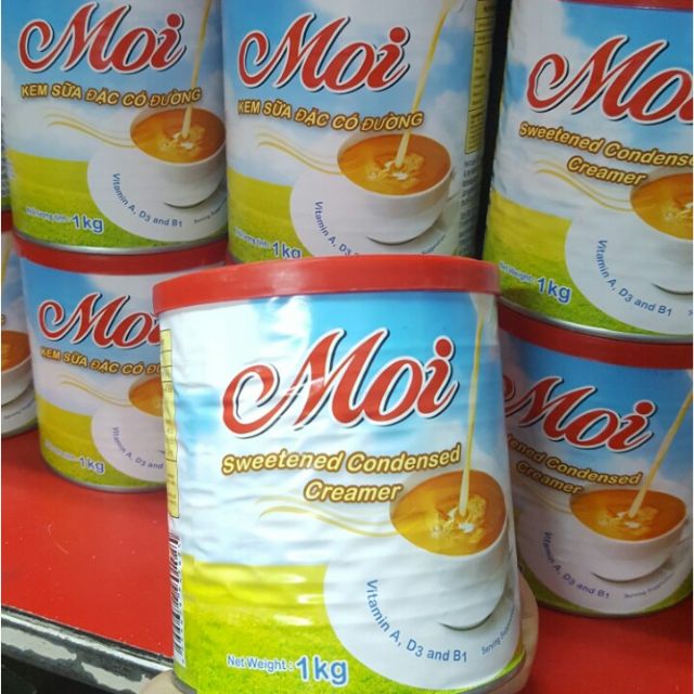 1Kg - Sữa đặc có đường - sữa đặc hộp thiếc nhập khẩu