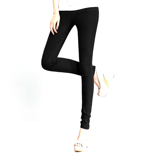 Quần Dài Nữ Kaki Thun Legging Coton (Co Dãn)