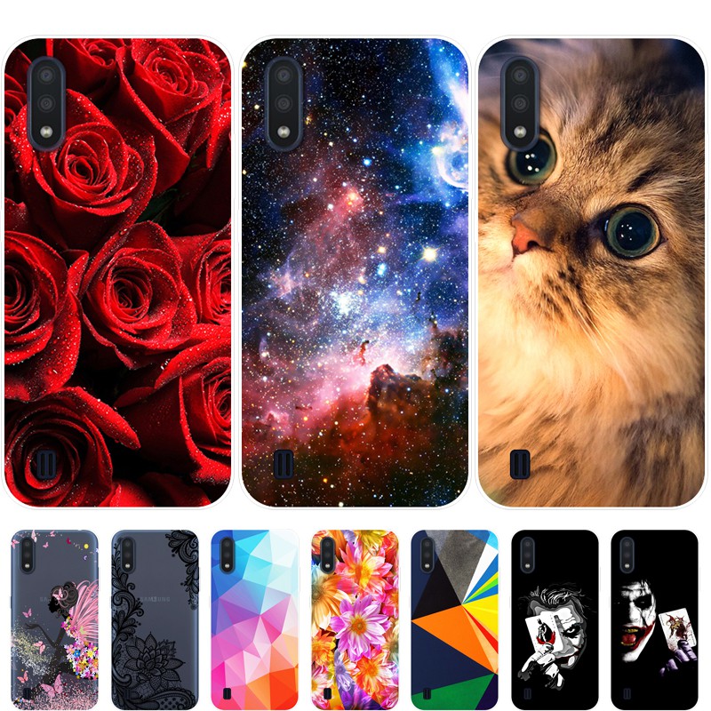 Ốp điện thoại silicone TPU mềm cho Samsung Galaxy A01