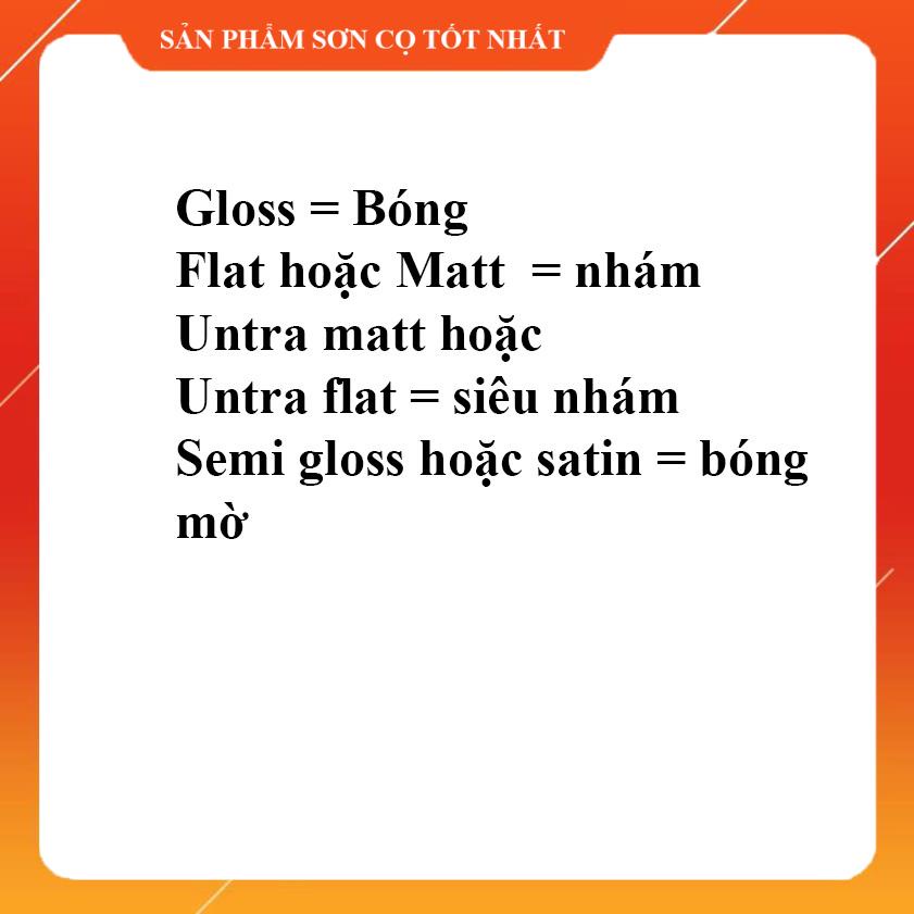 Sơn phủ hoàn thiện Bóng và nhám cao cấp vallejo