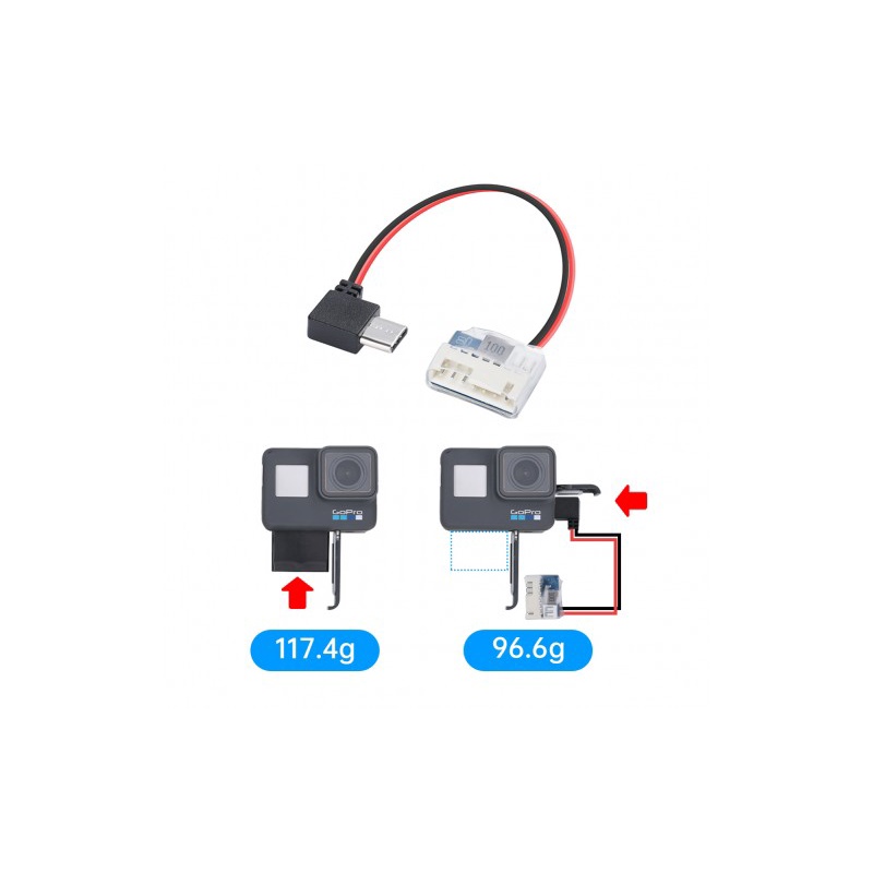 Giắc balance VERSION2 cấp điện Type-C cho GOPRO 6/7/8/9