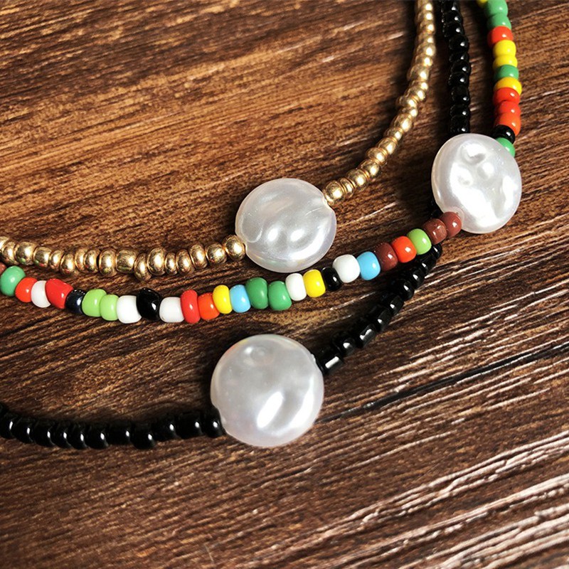 HANDMADE Vòng Cổ Choker Đính Ngọc Trai Nhân Tạo Thời Trang Cho Nữ