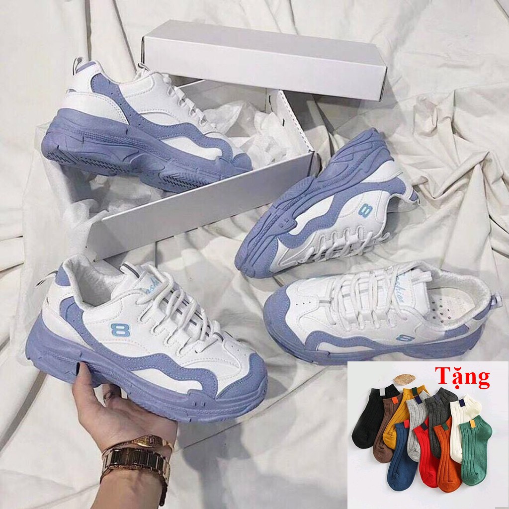 Giày Sneaker Nữ Ulzzang Đế Màu Hot hit