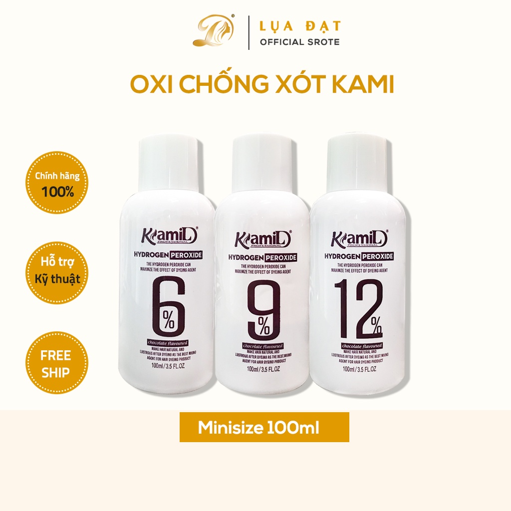 Oxi nhuộm CHỐNG XÓT hương socola KAMI 1000ml (chai to)