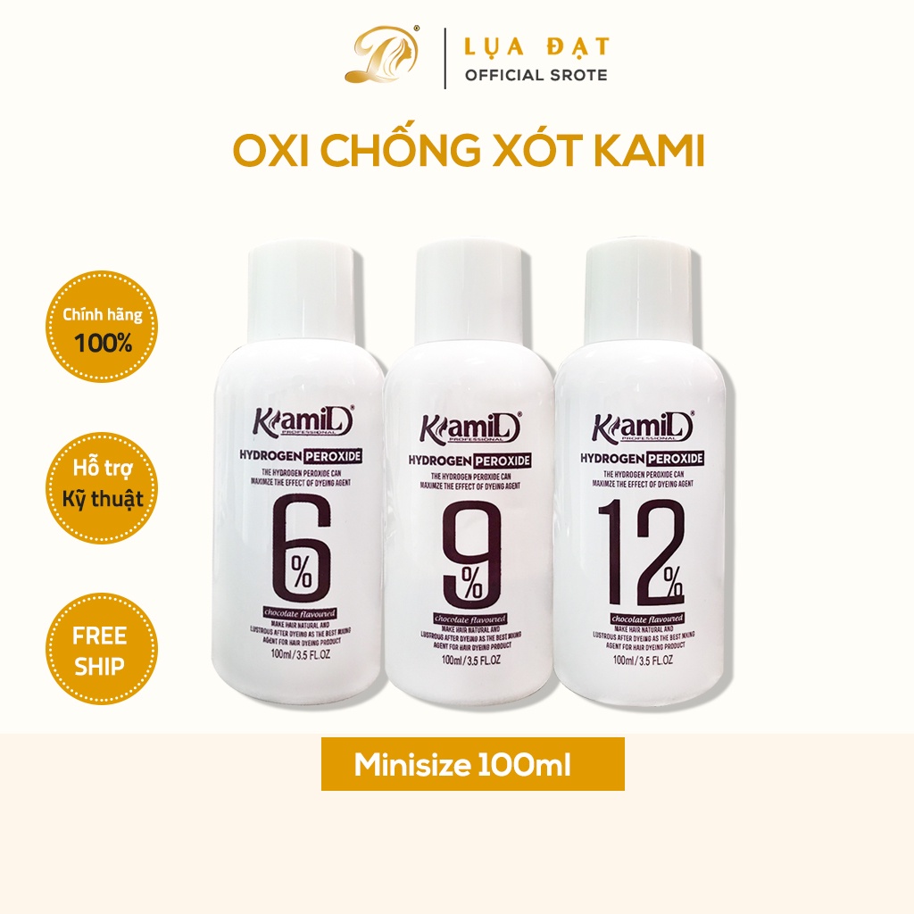 Oxi nhuộm CHỐNG XÓT hương socola KAMI 1000ml (chai to)