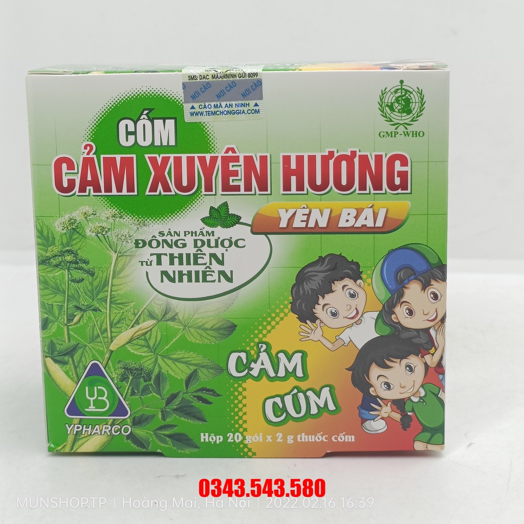 Cốm Cảm Xuyên Hương Yên Bái hộp 20 gói
