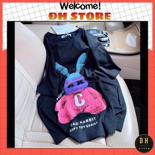Áo Thun Quảng Châu Nam Nữ Hình Thỏ Bad Rabbit [CHẤT MÁT, KHÔNG XÙ] Áo Phông Nam Nữ Hàng Quảng Châu Cao Cấp Mới Về