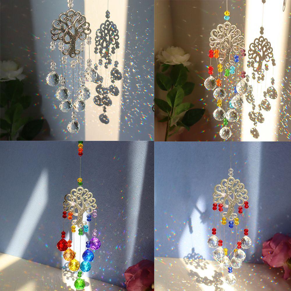 Dreamcatcher Hình Mặt Trăng Trang Trí Sân Vườn