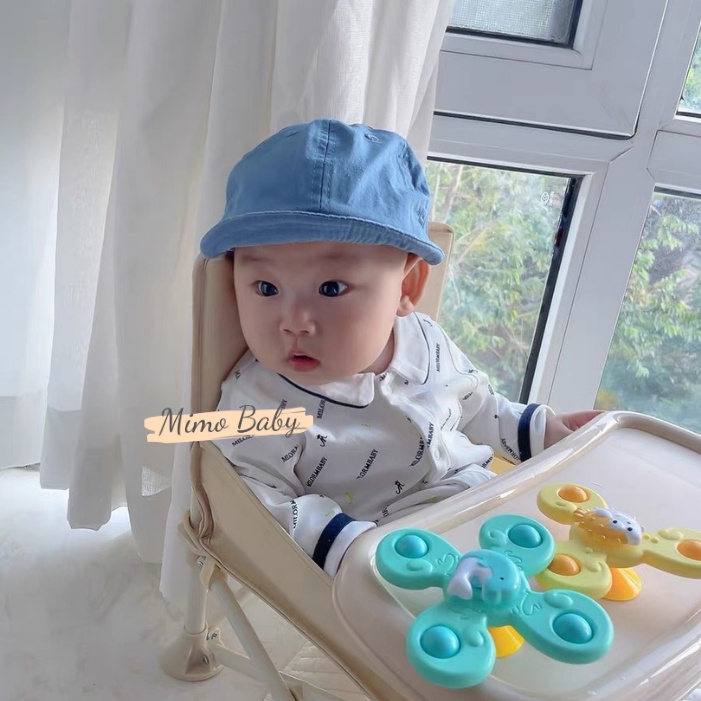 Mũ lưỡi trai vải mềm màu trơn cá tính cho bé MH131 Mimo Baby
