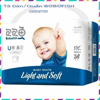 Tã Bỉm BOBOFISH nội địa Trung đủ size Dán S60/M52/L48/XL42 Quần M48/L46/XL42/XXL38/XXXL36