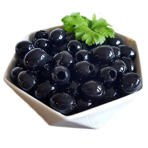 Ô liu đen nguyên trái tách hạt Hộp 3kg - YBARRA Aceitunas Agras Deshuesadas 3kg