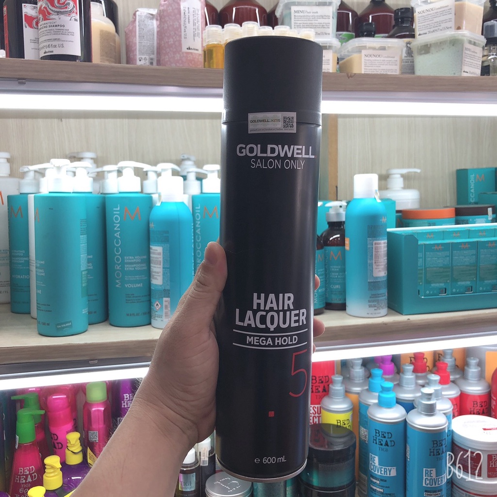 Xịt tạo kiểu siêu cứng Goldwell Super Firm Mega Hold 600ml