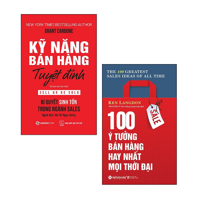 Sách - Combo Kỹ Năng Bán Hàng Tuyệt Đỉnh + 100 Ý Tưởng Bán Hàng Hay Nhất Mọi Thời Đại