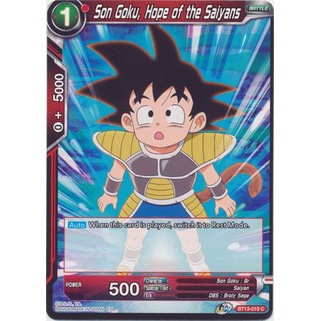 Thẻ bài Dragonball - TCG - Son Goku, Hope of the Saiyans / BT13-019'