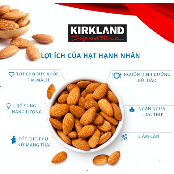 【Hạnh Nhân Tách Sẵn Vỏ】 Kirkland Mỹ Chất Lượng - SIÊU SALE