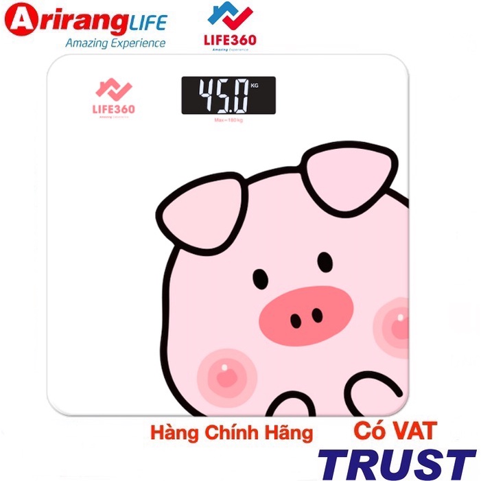 Cân sức khỏe điện tử Arirang Life360 -Hàng Chính Hãng - BH 1 năm 1 đổi 1