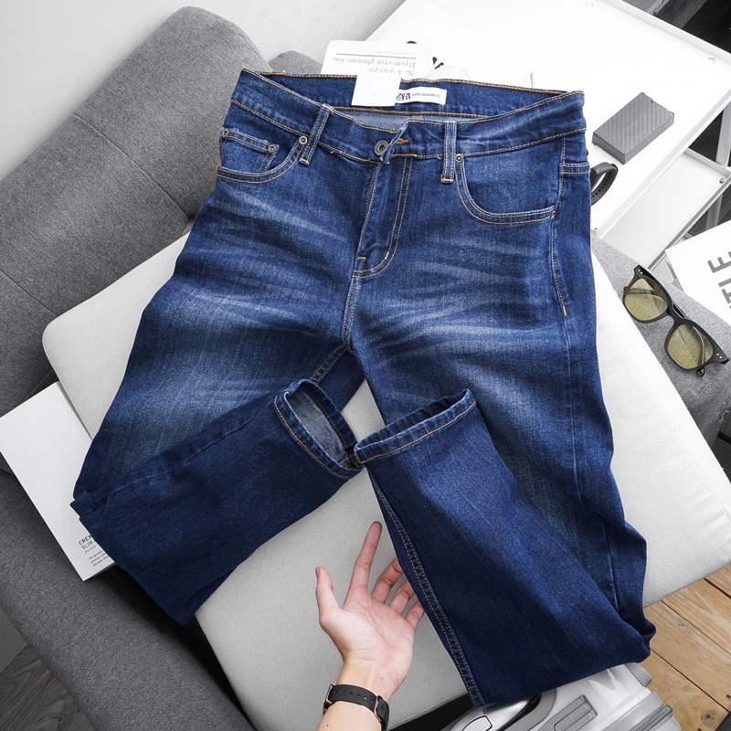 Quần Jean Nam VNXK cao cấp - ống ôm - 03 màu- Quần bò co giãn | BigBuy360 - bigbuy360.vn