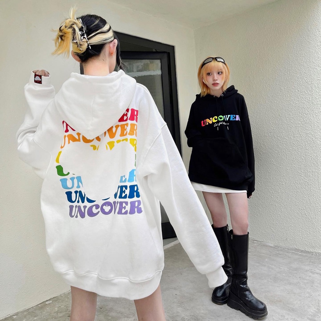 Áo khoác nỉ hoodie  unisex uncover basic hoodie v2 kunshop1996