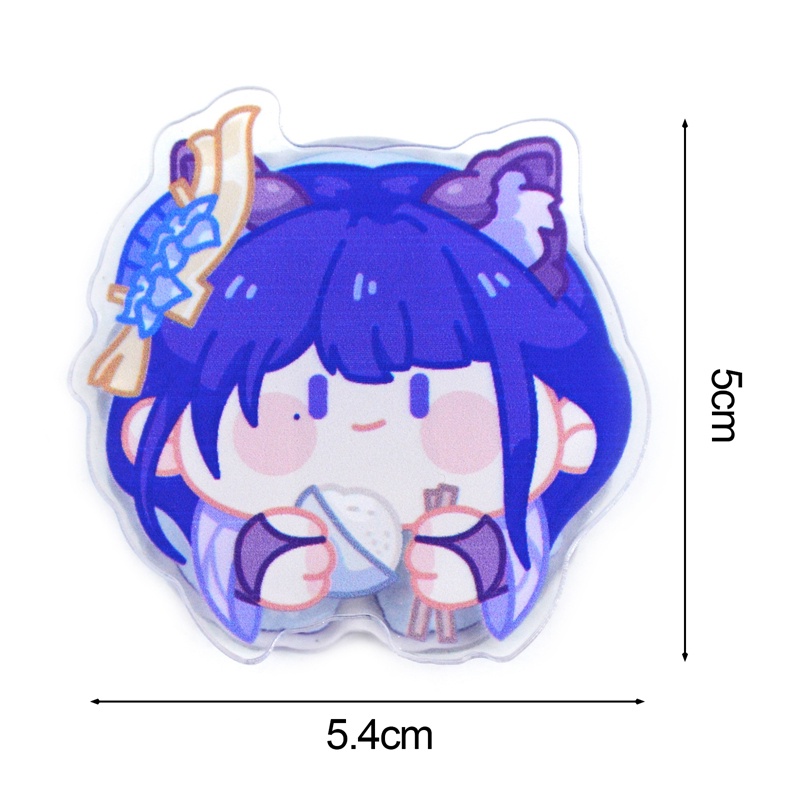 Đồng Hồ Acrylic Dạng Kẹp Chính Hãng Jjiuad God Genshin Từ Dalia Colly Wendy