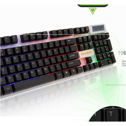 Bàn Phím full LED 7 màu Giả cơ + chuột Gaming R8 USB 8310 | BigBuy360 - bigbuy360.vn