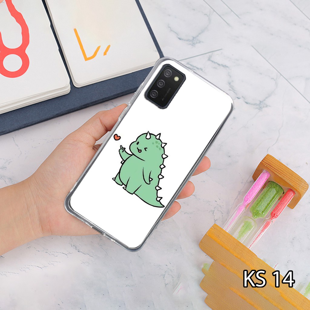 Ốp lưng điện thoai SamSung A02s in hình tự chọn Kute DIno siêu đẹp, độc, lạ - KINGSTOREHN