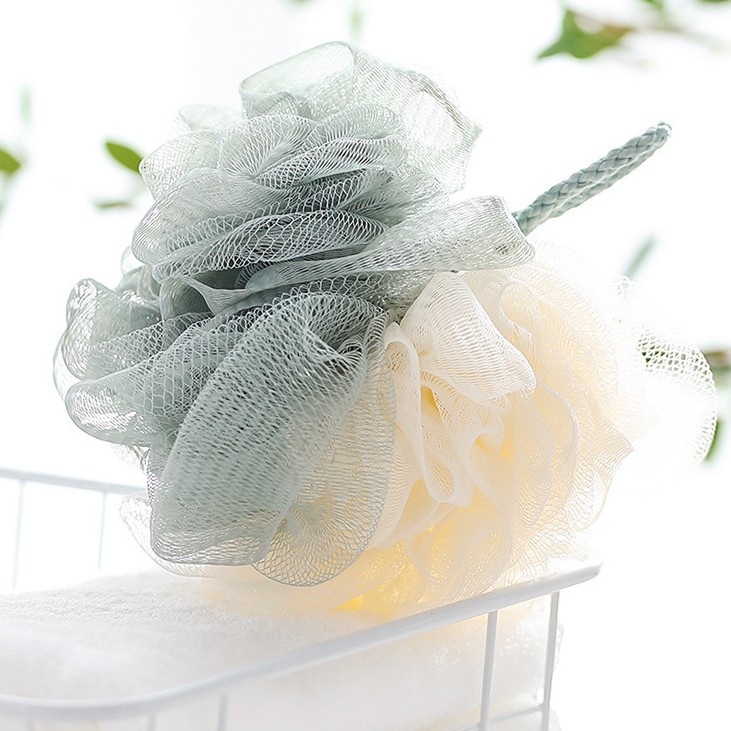 Bông Tắm Tròn Cao Cấp Phối 2 Màu Loại Vừa, Siêu Chắc Chắn - Bông tắm Tròn Tạo bọt giúp dưỡng ẩm và massage da