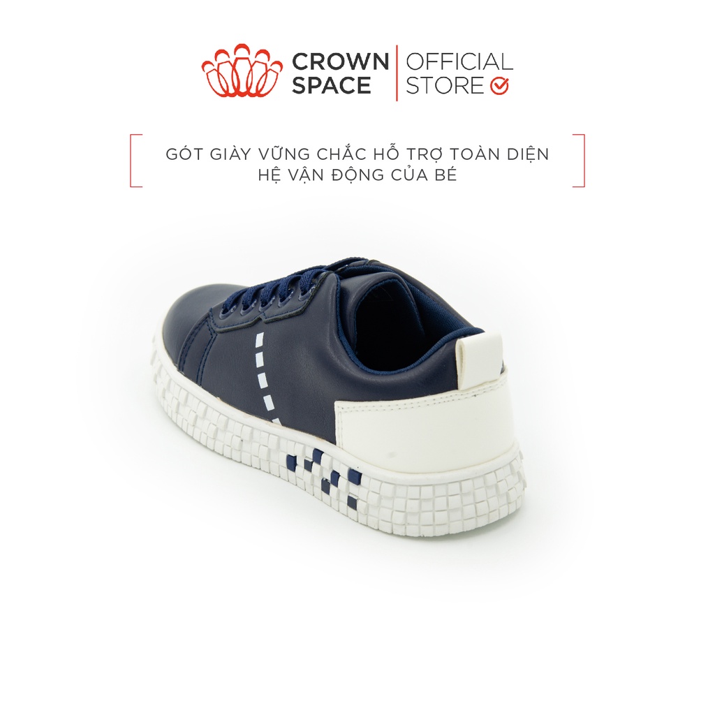 Giày Thể Thao Sneaker Bé Trai Đi Học Đi Chơi Crown Space Cao Cấp CRUK253 Nhẹ Êm, Chống Hôi Chân Size 28 đến 36