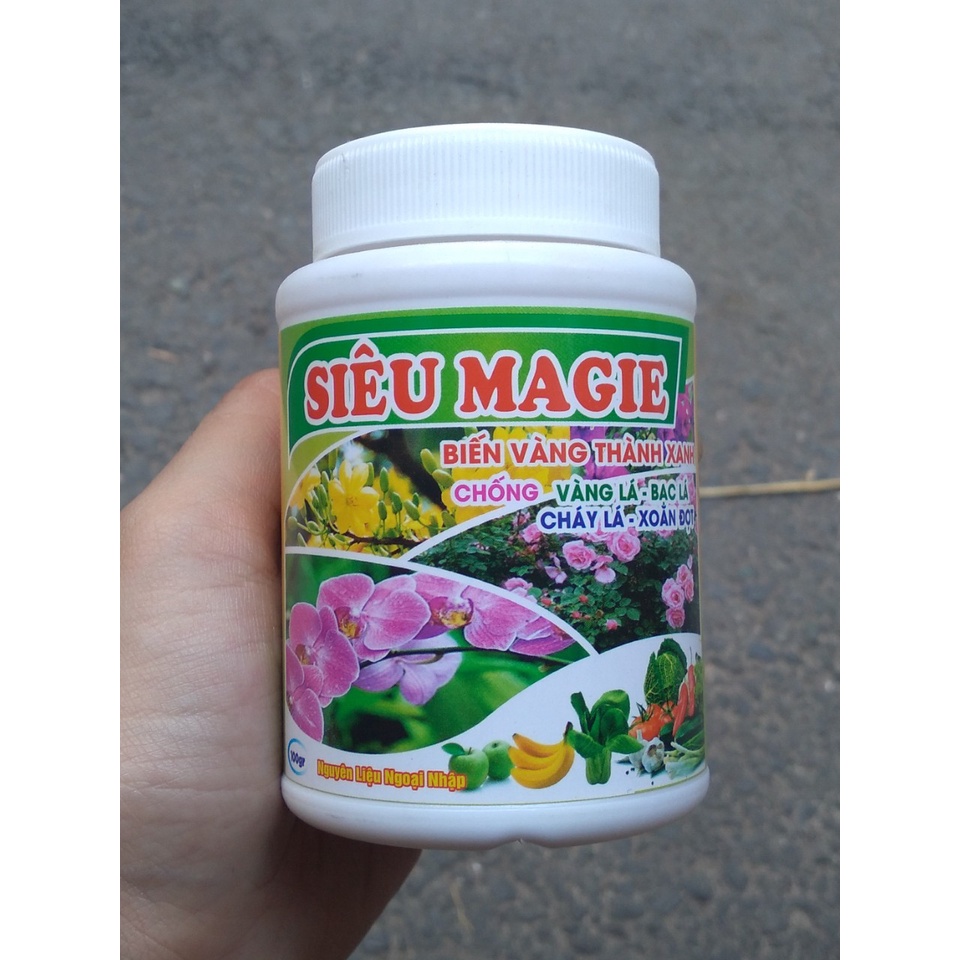 Phân bón lá siêu Magie chai 100 gram - Biến vàng thành xanh, chống vàng lá, bạc lá, xoắn đọt