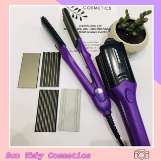 Máy là máy bấm xù máy dập xù tóc thay bản 4in1 - máy làm tóc đa năng là duỗi bấm xù gẫy tóc hàn quốc 4in1