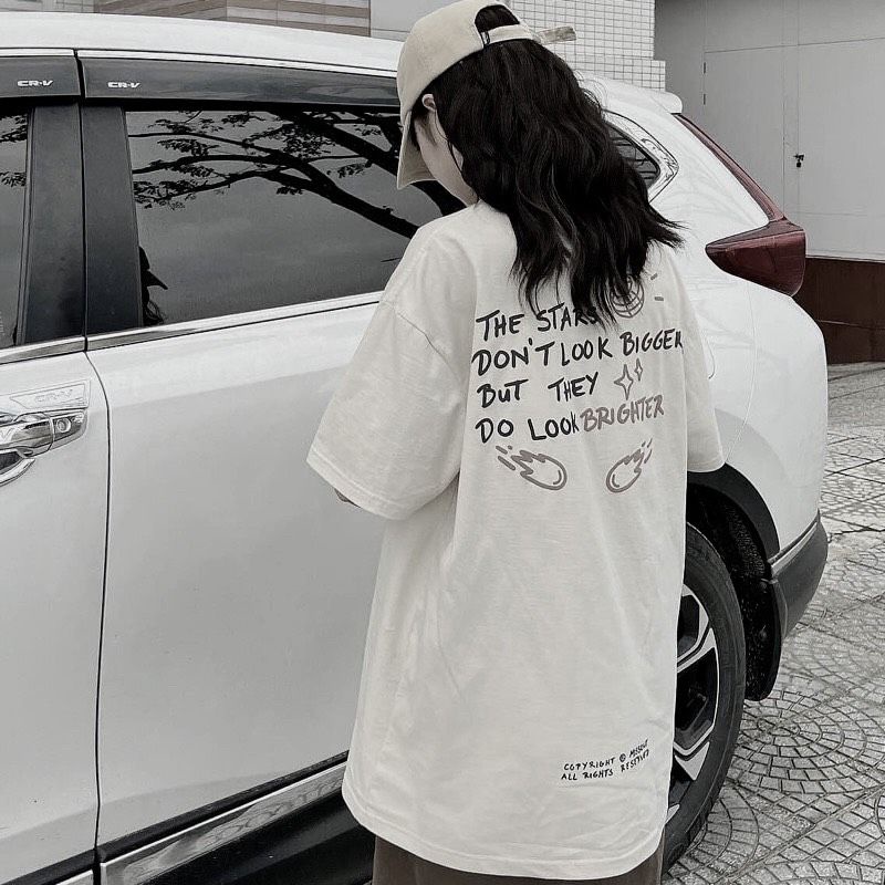Áo thun tay lỡ unisex Did You Màu hot
