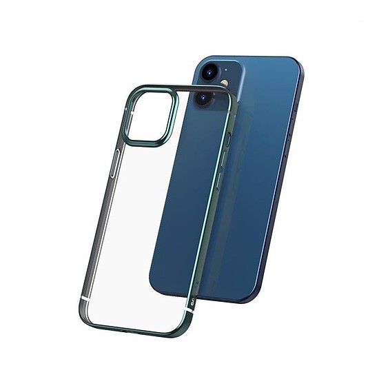 Ốp lưng Silicone dẻo trong suốt viền si màu Baseus Shining Case cho iPhone 12 mini / iPhone 12 / iPhone 12 Pro / iPhone