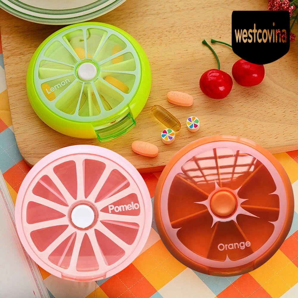 [Hot]☀ Hộp Đựng Thuốc Mini Có Thể Xoay Được