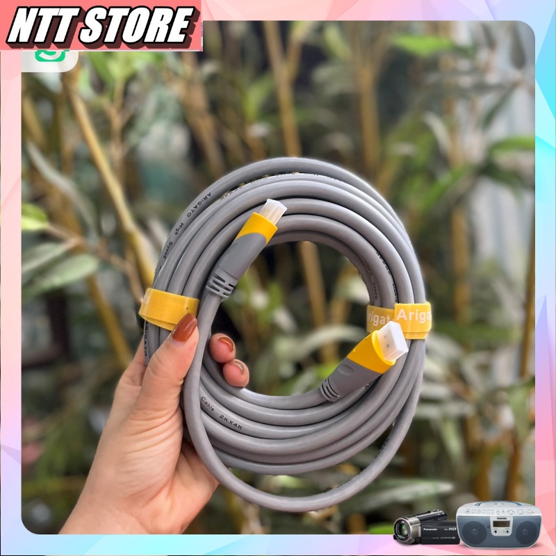 Dây HDMI Arigato 4k, Dây cáp tín hiệu HDMI lõi đồng HDTV 4k*2k  - Dây HDMI To HDMI Chuẩn 2.0 Hàng Chính Hãng