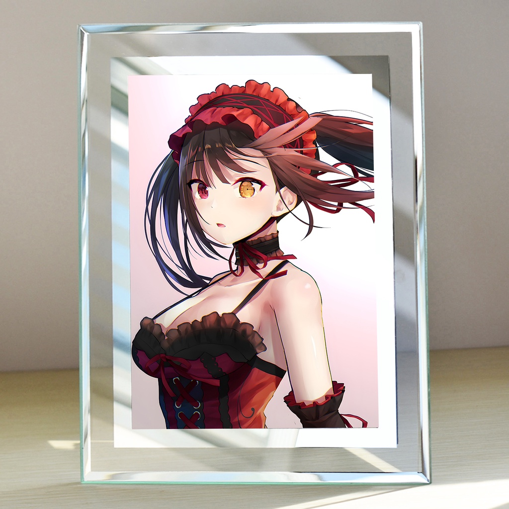 Khung kính để bàn Tokisaki Kurumi (6) Anime Date A Live  by 2D Tộc Shop