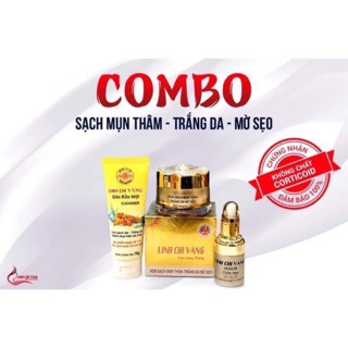 Combo Mụn Thâm Linh Chi Vàng