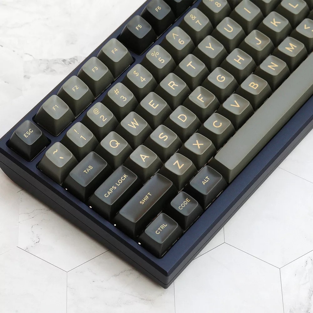 Bộ Keycap SA Black Shimmer 172 Nút Chất Liệu ABS Double Shot Cân được nhiều layout