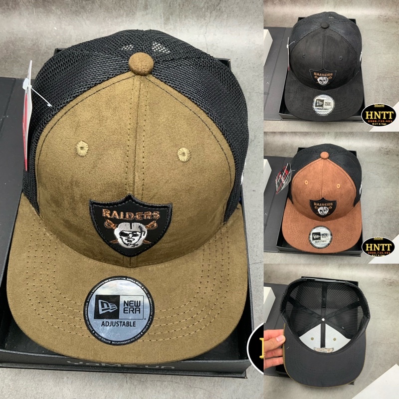 Mũ Hiphop , Snapback Thêu Logo RAIDERS Khoá Nút Cực Ngầu Phong Cách Nam Nữ