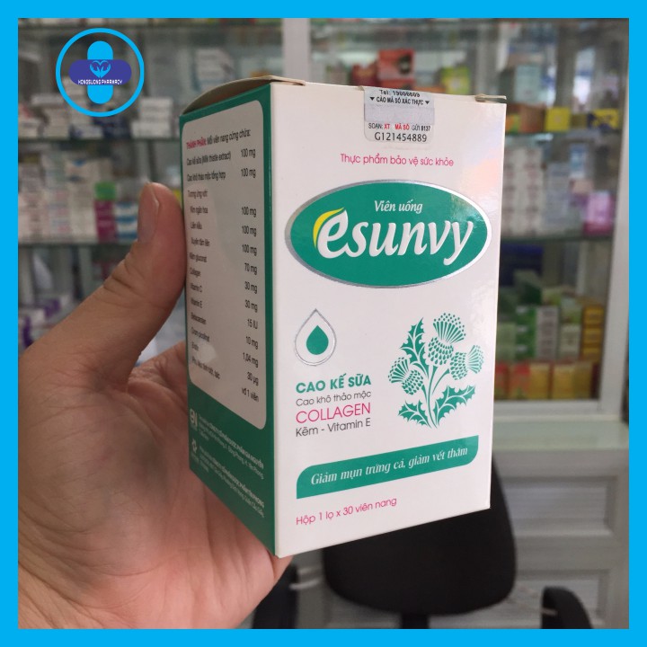 Viên uống Esunvy - Giảm mụn trứng cá giảm vết thâm | BigBuy360 - bigbuy360.vn